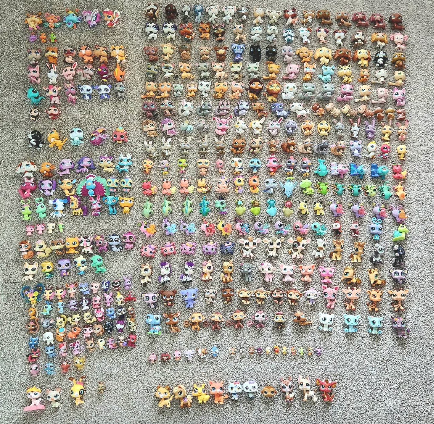 Large collection of rare vintage Littlest Pet Shop figures