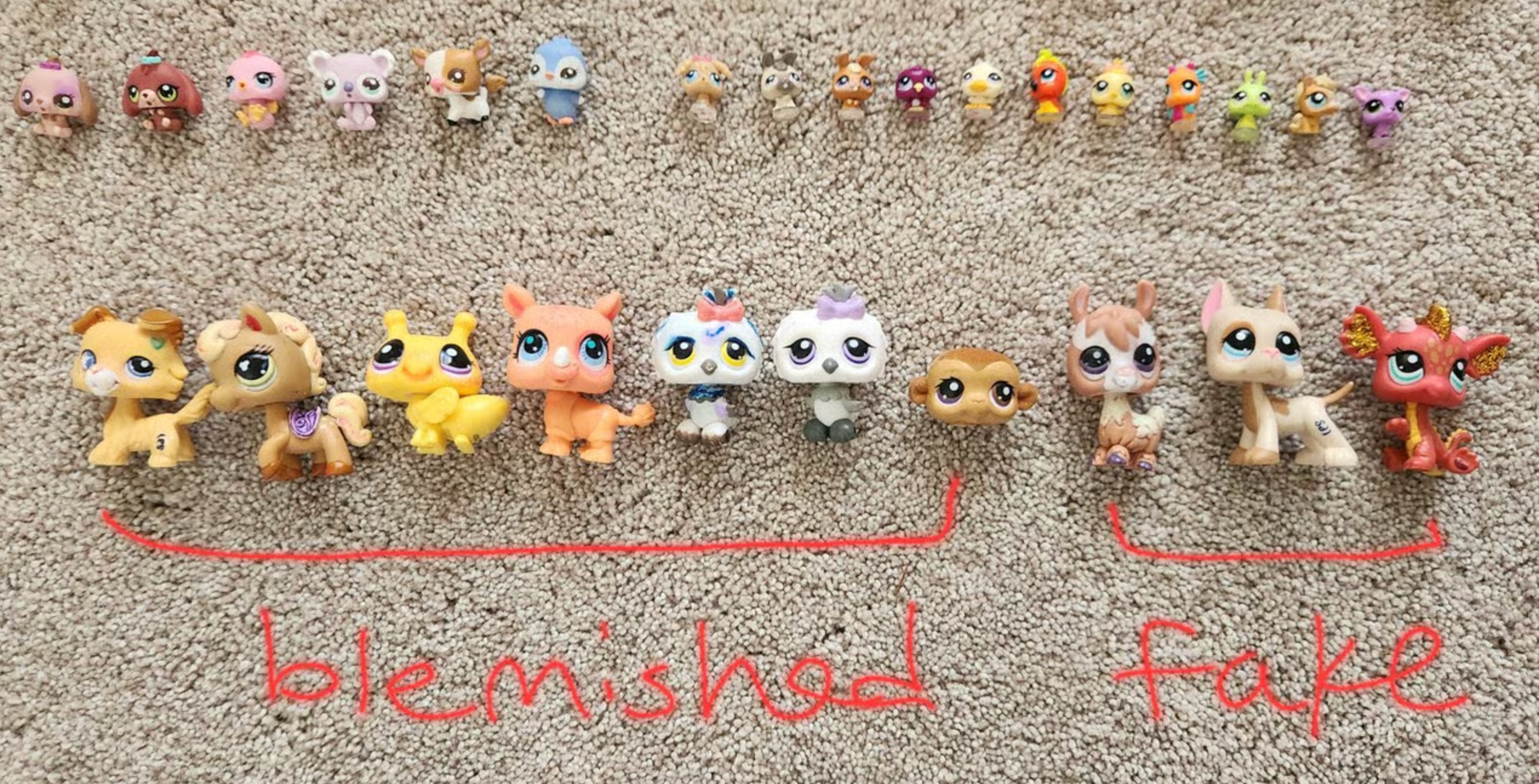 Huge Vintage Littlest Pet Shop Mega Lot – 300+ Authentic Figures (Hasbro G1-G3)