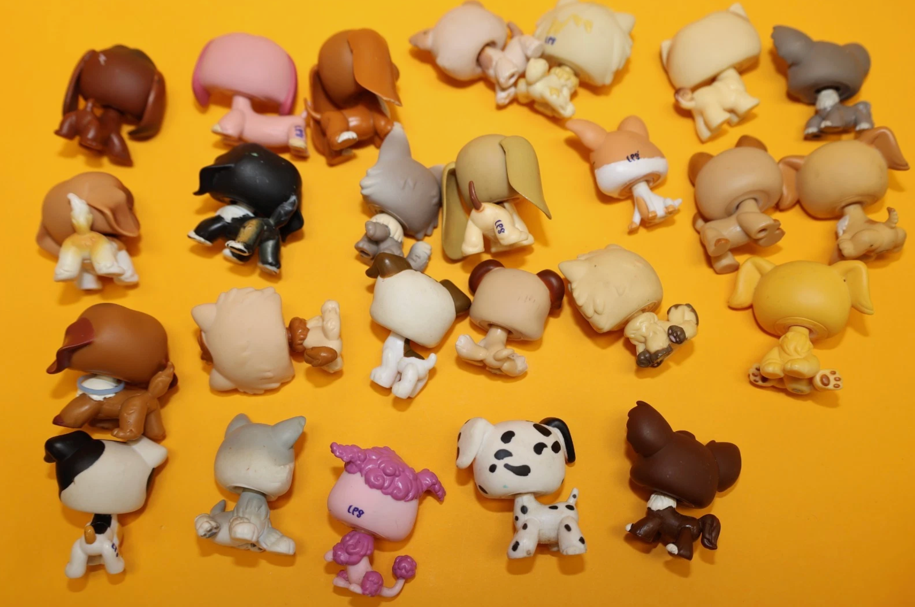 Littlest Pet Shop Lot of 100 Figures - Cats, Dogs & More (Hasbro)