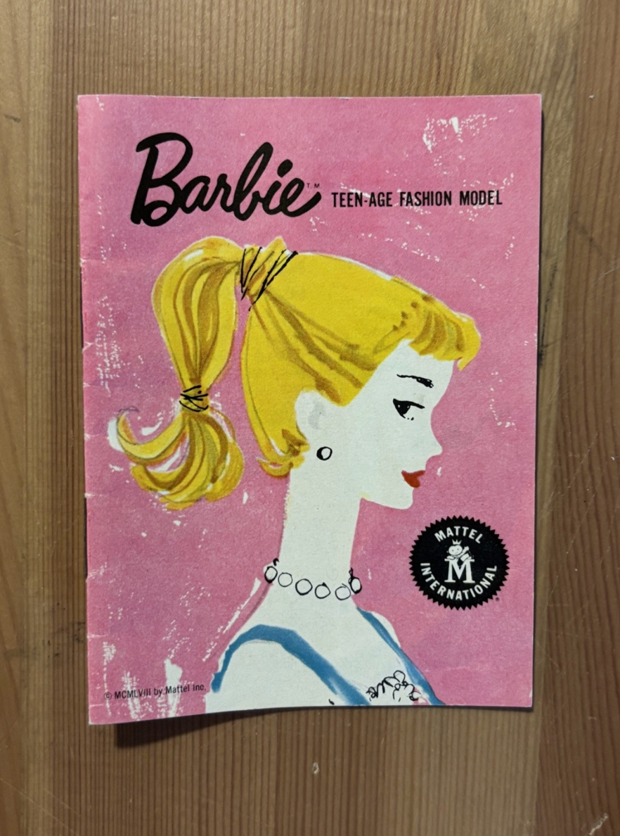 Vintage 1959 Barbie #876 Sweater Girl Ponytail Doll Lot with Original Box