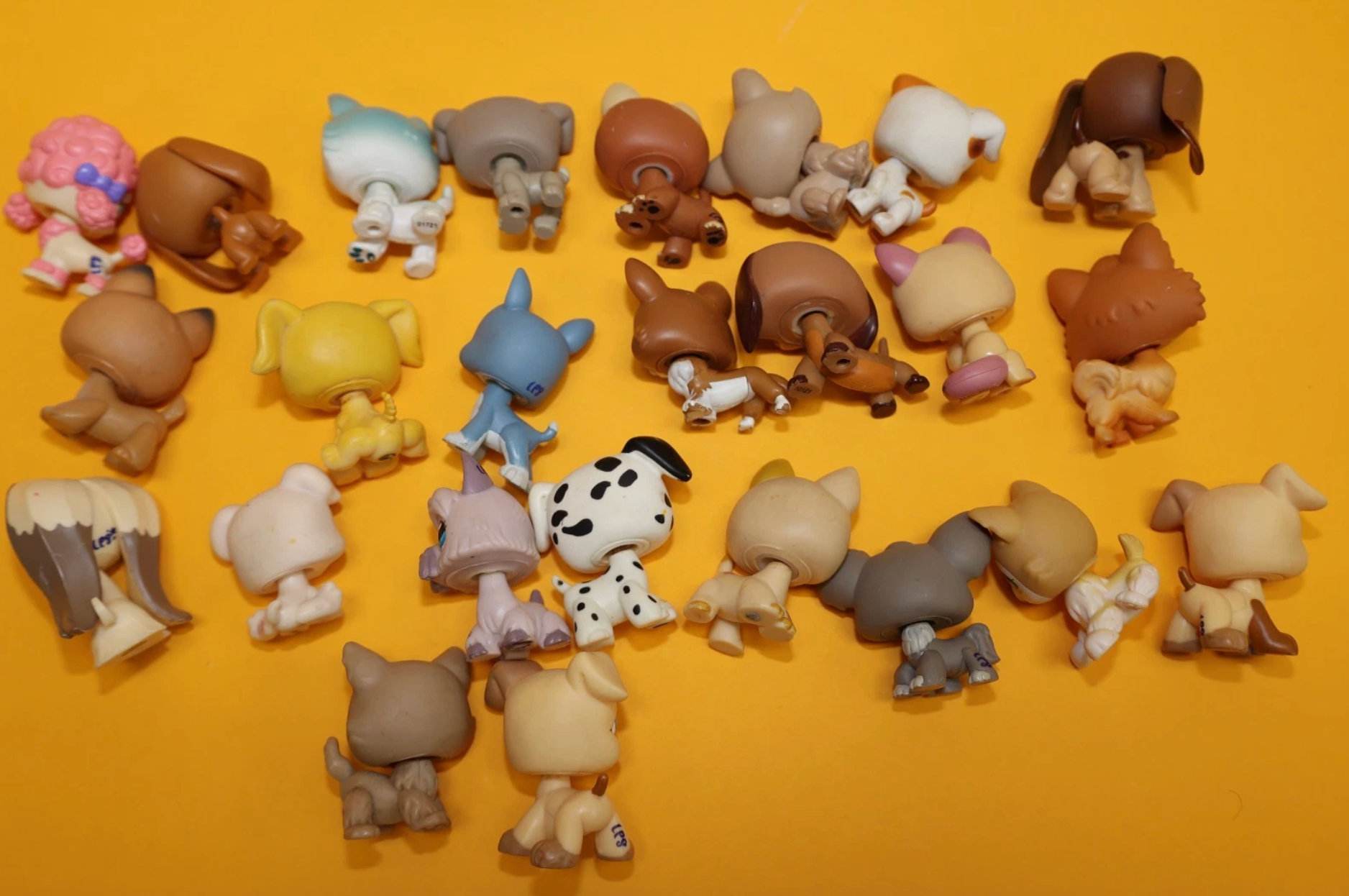 Littlest Pet Shop Lot of 100 Figures - Cats, Dogs & More (Hasbro)