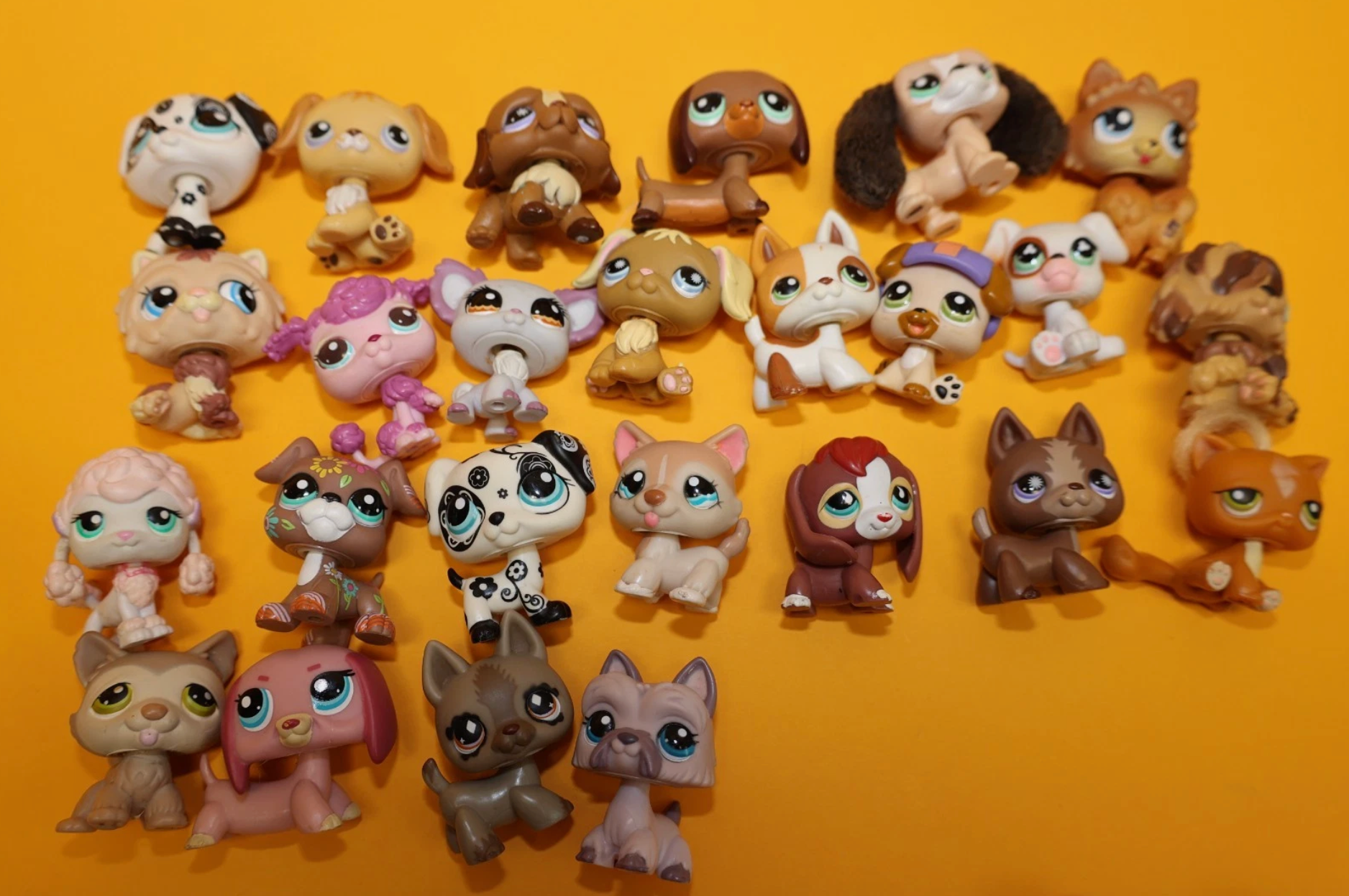 Littlest Pet Shop Lot of 100 Figures - Cats, Dogs & More (Hasbro)