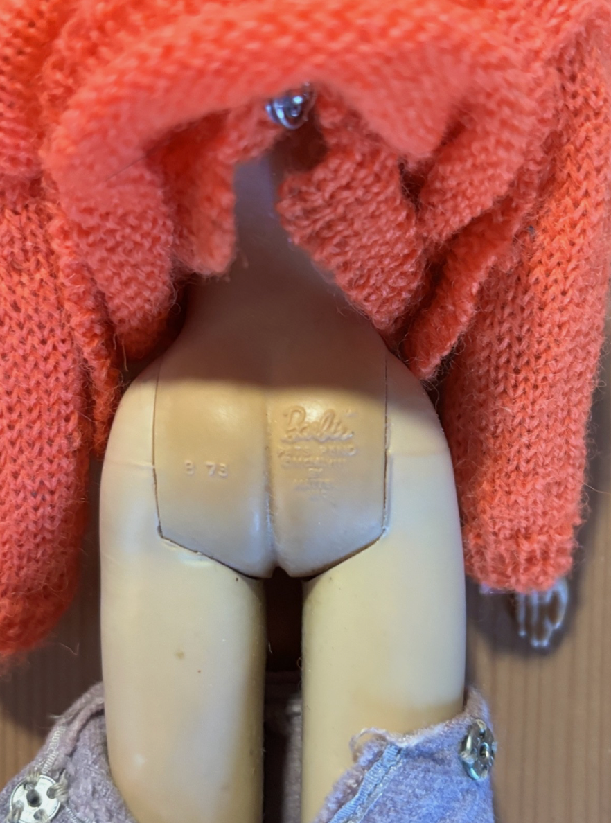 Vintage 1959 Barbie #876 Sweater Girl Ponytail Doll Lot with Original Box