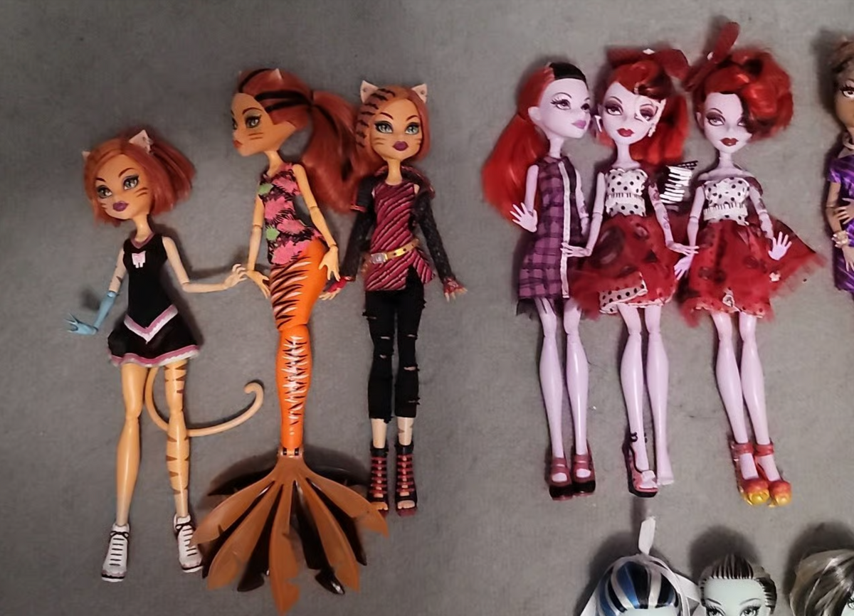 Huge Monster High Doll Lot 50 Dolls with 5 NIB Skelita Draculaura Cleo Mega Collection